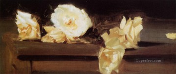  rose Oil Painting - Roses John Singer Sargent